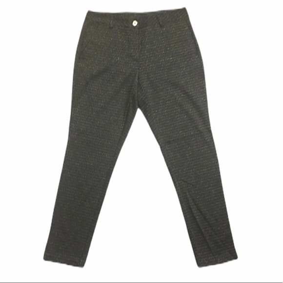 Michael Kors Metallic Geo Diamond Print Pants Sz 6‎ - Picture 1 of 8